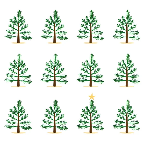 Απρόσκοπτη Μοτίβο Χριστουγεννιάτικο Δέντρο — Διανυσματικό Αρχείο