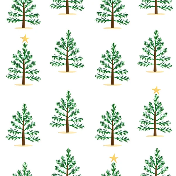Απρόσκοπτη Μοτίβο Χριστουγεννιάτικο Δέντρο — Διανυσματικό Αρχείο