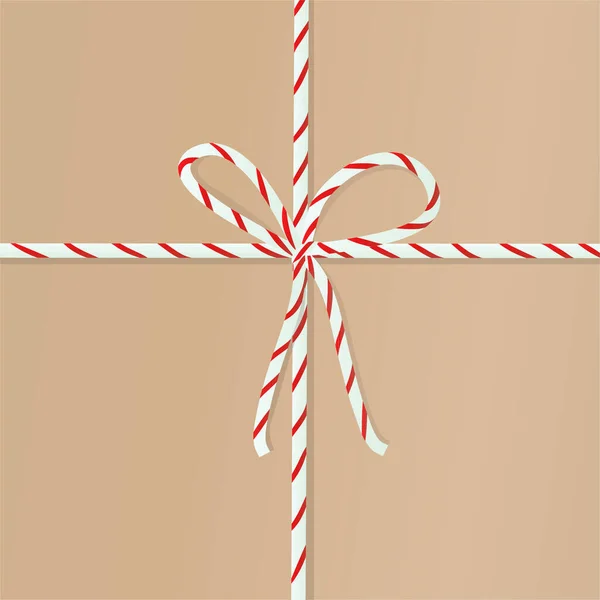 Нанизуючий Лук Ізольовано Прозорому Фоні Вектор Різдвяний Мереживо Шнур Мотузка — стоковий вектор