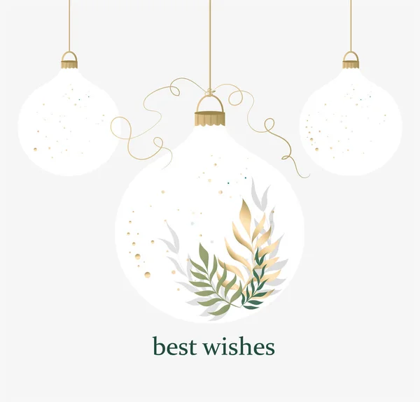 Mutlu Noel kutlamaları için güzel dekoratif parlak Xmas balosu.