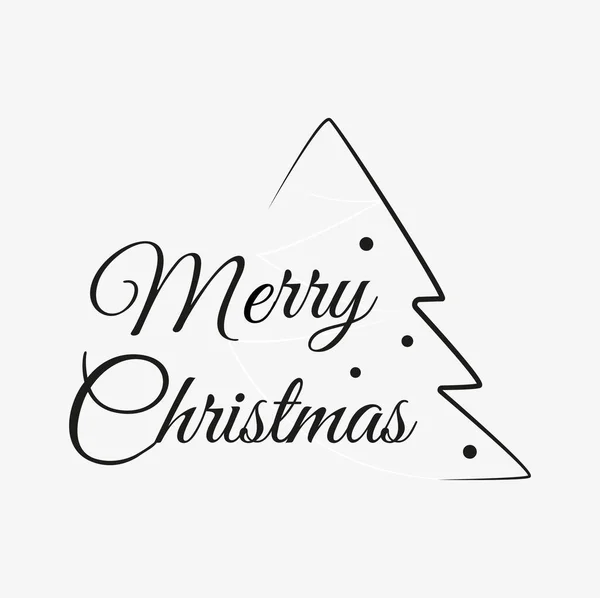 Mutlu noel el işaretli afişler. Tipografi amblemi. Metin kaligrafi yazı kartı tasarımı. Kış tatili poster şablonu. El yazısıyla yazılmış bir kartpostal. İzole vektör illüstrasyonu