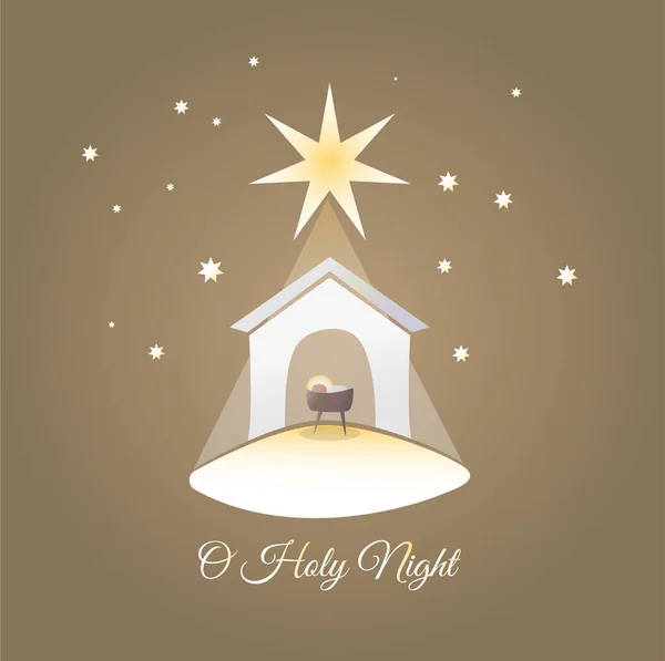 Narodziny Chrystusa Dzieciątko Jezus Żłobie Święta Rodzino Gwiazda Betlejem Wschodnia Grafika Wektorowa