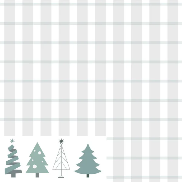 Portada Del Cuaderno Plantillas Con Patrones Navidad Estilo Dibujos Animados — Vector de stock