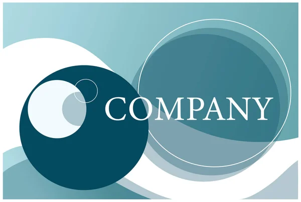 Rundes Vektorzeichen Logo Für Unternehmen Technologie Und Unternehmen — Stockvektor