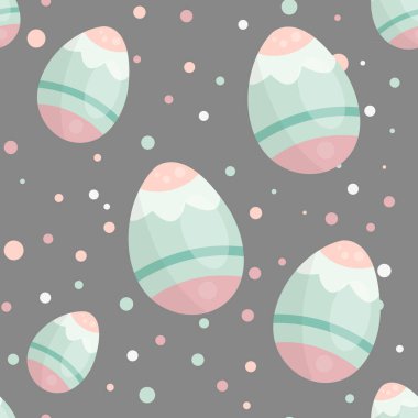 Renkli yumurtalarla Paskalya deseni. Paskalya deseni