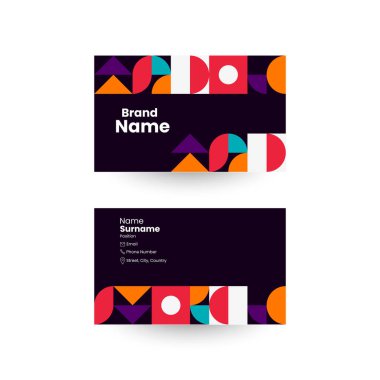 Soyut şekil modern arkaplan resmetme şablonu tasarımı