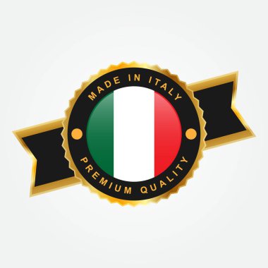 Made in Italy Label Vector Illustration Template design