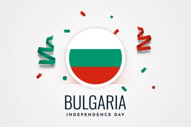 Bulgaria independence day celebration design