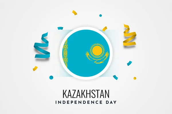 stock vector Happy Independence Day Kazakhstan Illustration Template Design. Vector