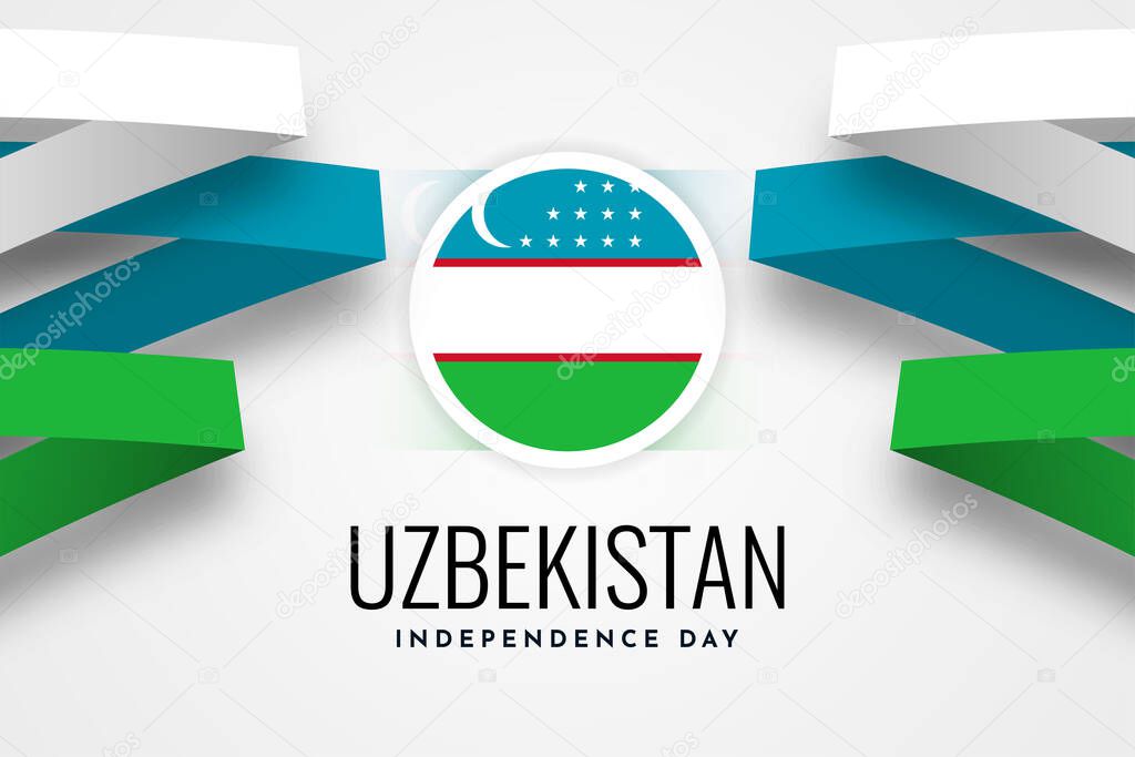 Uzbekistan Independence day celebration template design