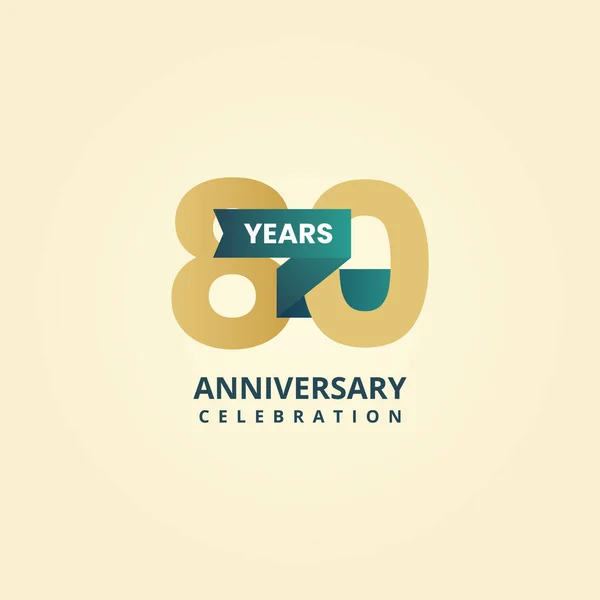 Años Diseño Plantilla Logotipo Aniversario — Vector de stock