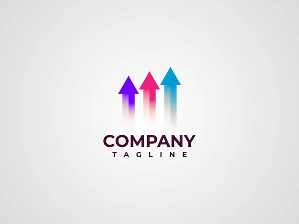 Abstracte Business Logo Design Pictogrammalplaatje Met Pijlen — Stockvector