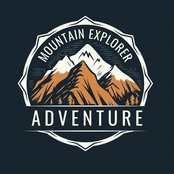 山地冒险游戏图标模板设计 — 图库矢量图片