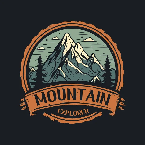 Дизайн Шаблона Логотипа Mountain Adventure — стоковый вектор