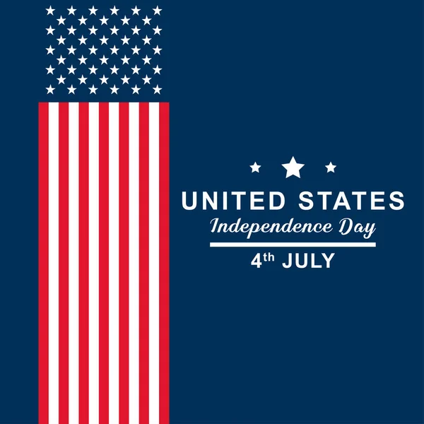 Verenigde Staten Van Amerika Onafhankelijkheid Dag Template Ontwerp — Stockvector