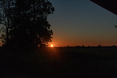 portakal rengi güneş sabah erkenden doğar.