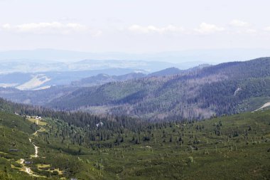 Dağ manzaralı doğal manzara