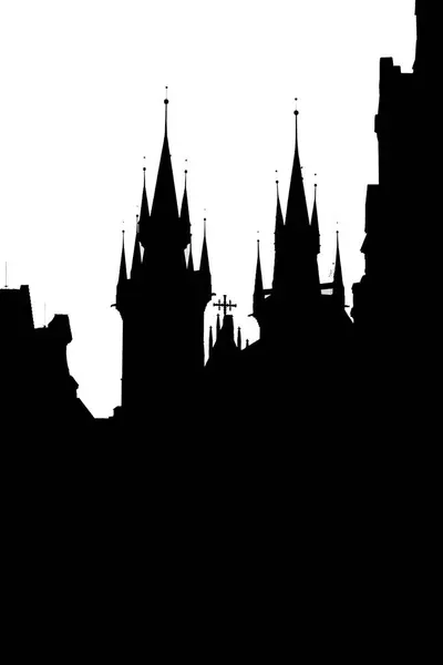 Kale kulelerinin örümceklerinin siyah ve beyaz görüntüsü