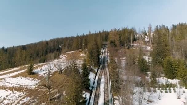 Beautiful Aerial View Gubalowka Mountain Zakopane High Quality Footage — Stok video