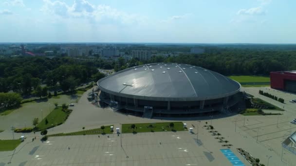 Aerial View Atlas Arena Performance Hall Lodz High Quality Footage — Stockvideo