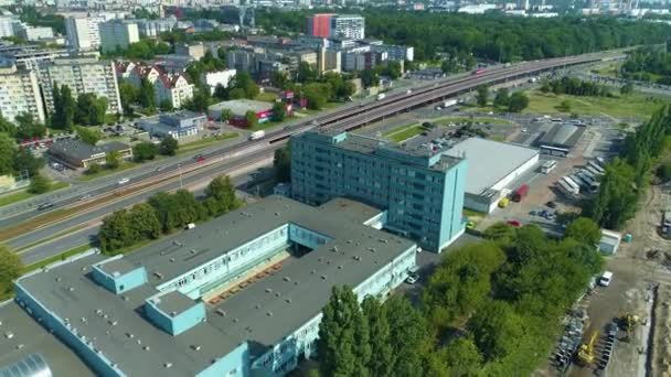 Aerial View Polesie Area Lodz High Quality Footage — Wideo stockowe