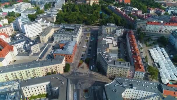 Aerial View Area Park Jordanowski Poznan High Quality Footage — Vídeo de Stock