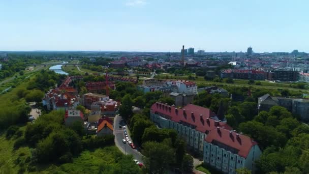 Aerial View Zagorze Poznan High Quality Footage — Video