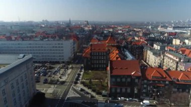 University Of Silesia In Katowice From The Aerial View. High quality 4k footage