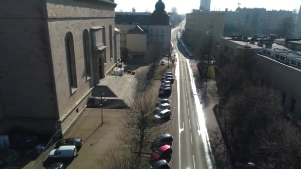 Upper Silesian Pantheon Katowice Aerial View High Quality Footage — Αρχείο Βίντεο