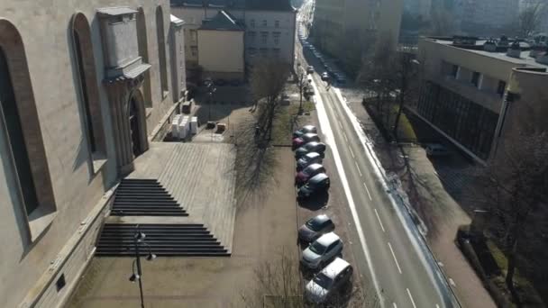 Upper Silesian Pantheon Katowice Aerial View High Quality Footage — Vídeo de Stock