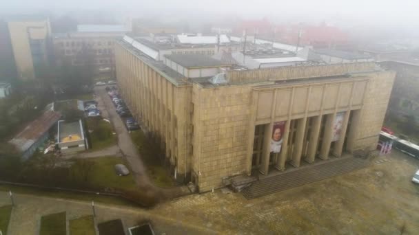 Aerial View National Museum Cracov Unique Footage High Quality Footage — Video
