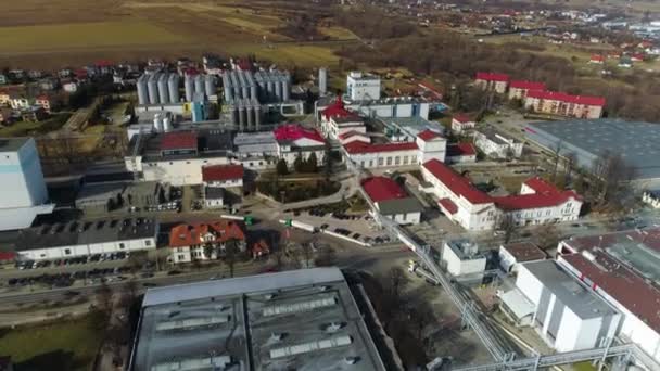 Beautiful Shot Zywiec Brewery Aerial View High Quality Footage — Video