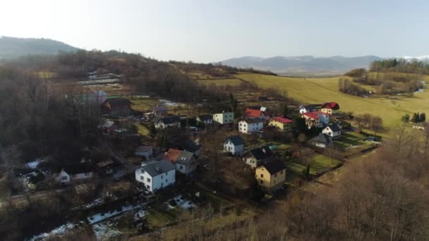 Panorama Hill Zywiec Polský Letecký Pohled Vysoce Kvalitní Záběry — Stock video