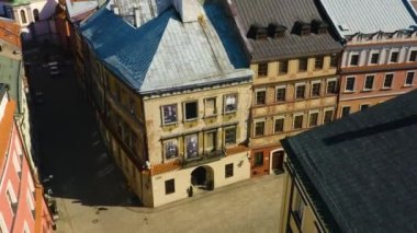 Inspiration Windows Old Town Lublin Okna Inspiracji Aerial View Poland. High quality 4k footage