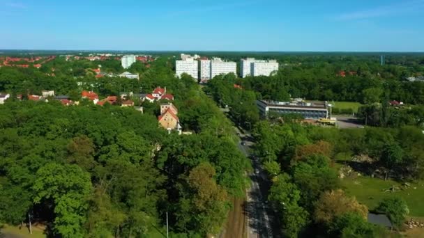 Панорама Вроцлава Вид Воздуха Польша Высококачественные Кадры — стоковое видео