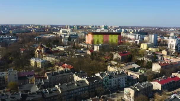 Vue Aérienne Panorama Lublin Pologne Images Haute Qualité — Video
