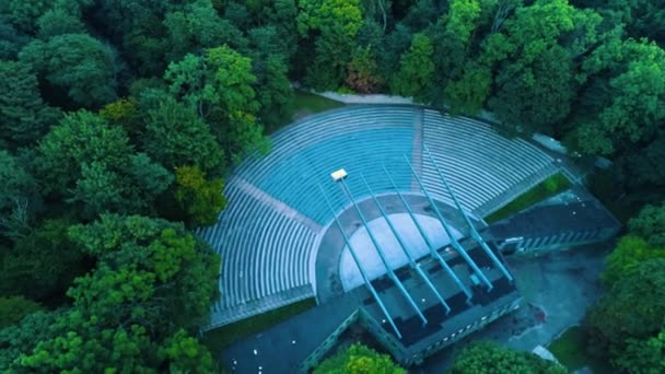 Amfiteatr Kołobrzeg Baltic Sea Aerial View Poland Wysokiej Jakości Materiał — Wideo stockowe