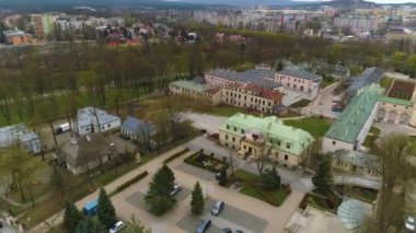 Park Miejski Kielce Aerial View Poland. High quality 4k footage