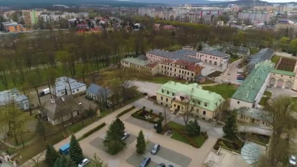 Park Miejski Kielce Hava Görüntüsü Polonya Yüksek Kalite Görüntü — Stok video