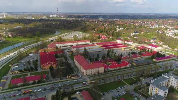 Beautiful Panorama Rzeszow Aerial View Poland High Quality Footage — Video