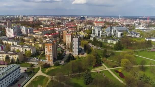 Park Kultury Wypoczynku Rzeszów Park Kultury Aerial View Poland Wysokiej — Wideo stockowe