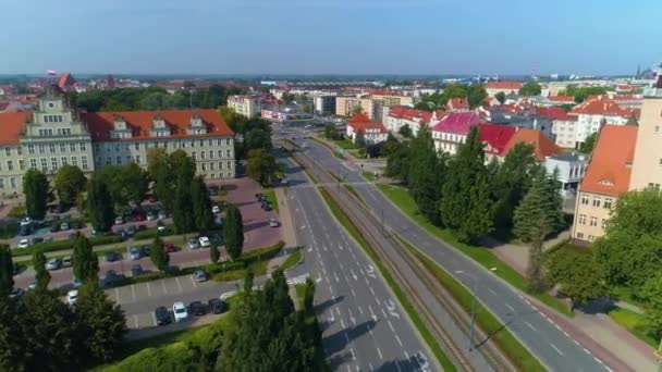 Grota Roweckiego Elblag Aerial View Poland High Quality Footage — Stockvideo