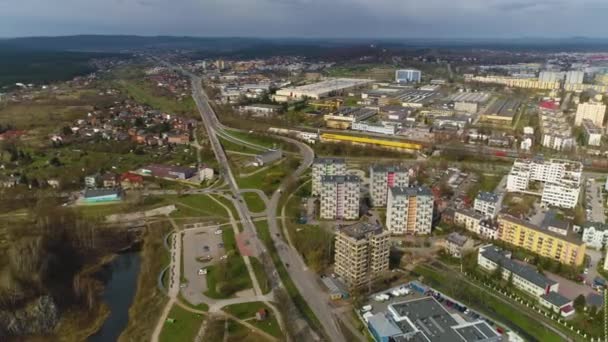 Panorama Kielce Beautiful Aerial View Poland High Quality Footage — 비디오