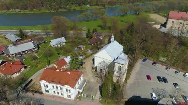Church Holy Trinity Sanok Cerkiew Aerial View Poland High Quality — Video