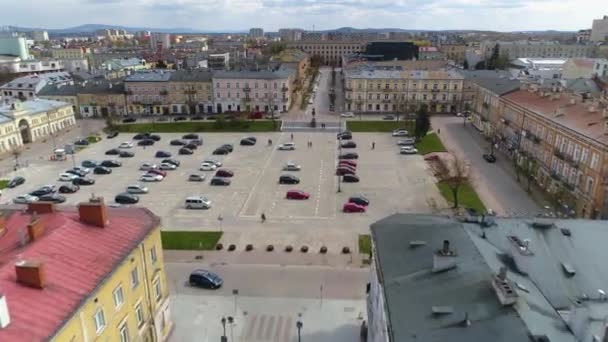 Özgürlük Meydanı Kielce Plac Wolnosci Hava Manzarası Polonya Yüksek Kalite — Stok video