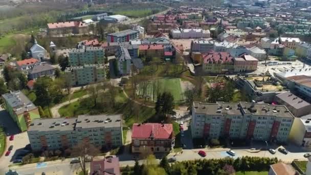Jordanowski Garden Playground Sanok Aerial View Poland High Quality Footage — Video