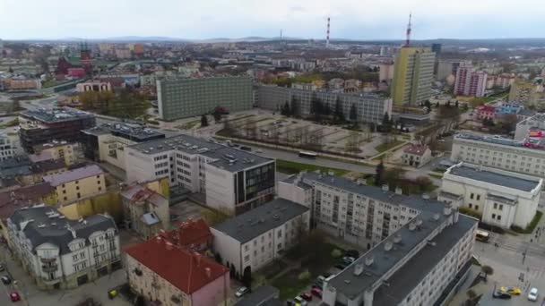 Voivodship Marshal Office Kielce Urzad Wojewodzki Aerial View Poland High — Stockvideo
