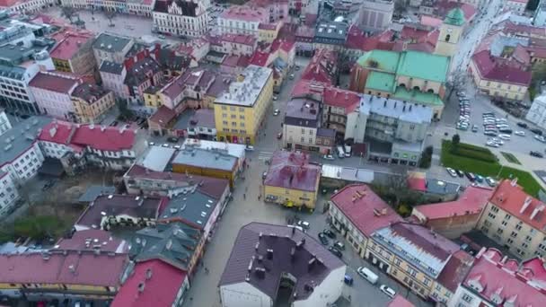 Οδός Grunwald Rzeszow Aerial View Πολωνία Υψηλής Ποιότητας Πλάνα — Αρχείο Βίντεο