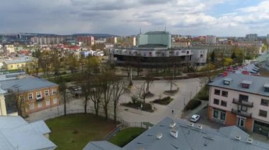 Ulusal Müze Kielce Muzeum Narodowe Hava Görüntüsü Polonya. Yüksek kalite 4k görüntü