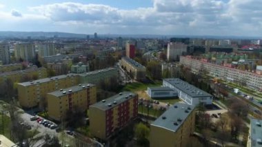Güzel Panorama Rzeszow Hava Manzarası Polonya. Yüksek kalite 4k görüntü